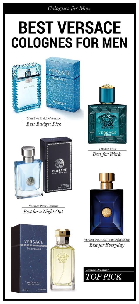 list of versace cologne